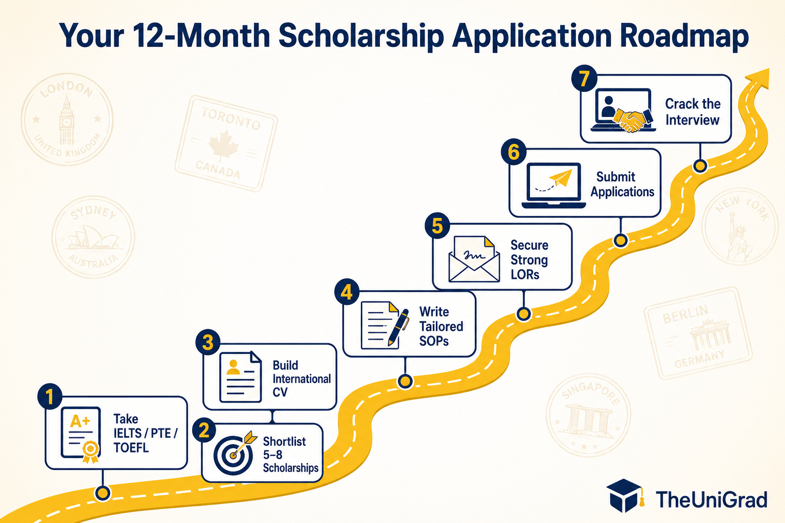 Step-by-step scholarship application roadmap for Pakistani students applying for fully funded scholarships abroad